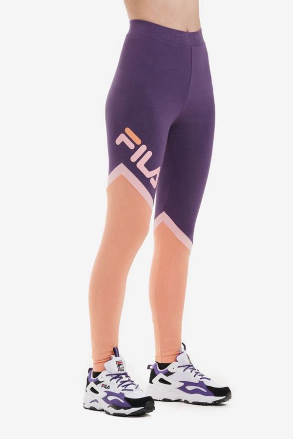 Legging Fila Mulher Roxo/Rosa - Fila Roxy High Waisted Outlet Portugal,FLRB-63914